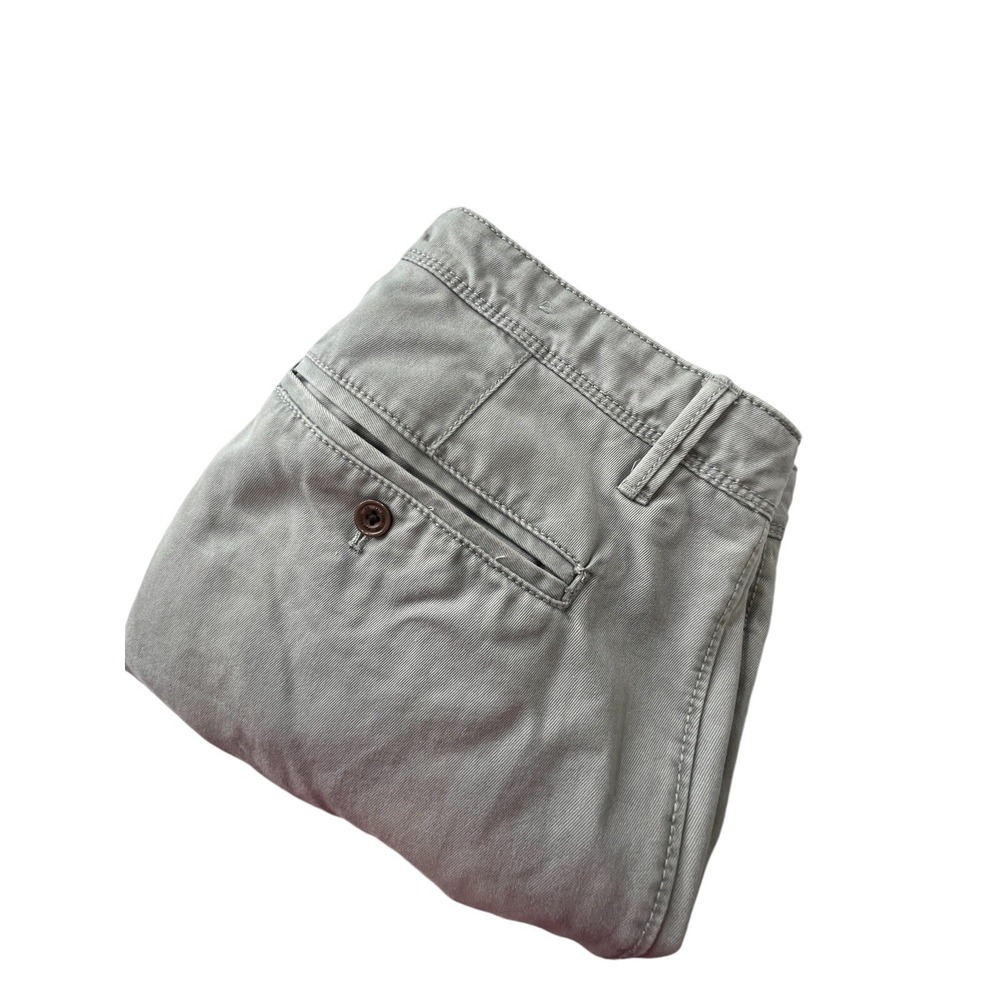 Fat Face Pants Mens 34x28  Flat Front Straight Leg Olive Green Chino Fatface